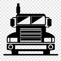 Haul truck, Heavy truck, Transportation truck, Cargo truck icon svg