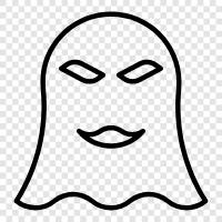 haunted, spooky, paranormal, haunting icon svg