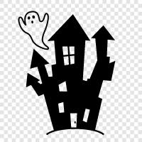 Haunted Attraction, Haunted House Tour, Haunted House Nightmares, Haunted House Sp symbol