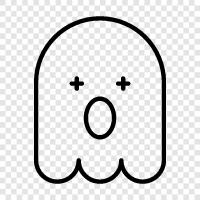 Haunted, Paranormal, Ghost stories, Ghost sightings icon svg