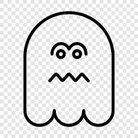 haunted, ghostly, spooky, paranormal icon svg