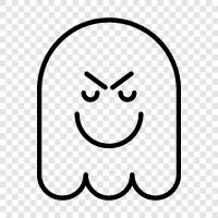 haunted, scary, spooky, ghost stories icon svg