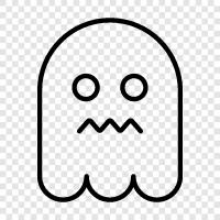 haunted, spooky, creepy, hauntings icon svg