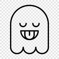 haunted, spooky, ghost stories, ghost photos icon svg