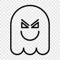 haunted, spooky, creepy, horror icon svg