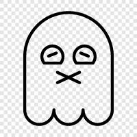 haunted, ghost stories, ghost photos, ghost videos icon svg