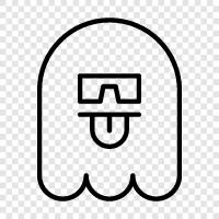 haunted, spooky, scary, ghost stories icon svg