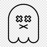 haunted, apparitions, hauntings, ghost stories icon svg