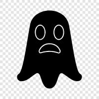 haunted, ghost, paranormal, hauntings icon svg