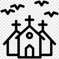 haunted house, ghost, horror, ghost story icon svg