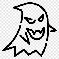 haunting, ghost stories, ghost sightings, ghost hunting icon svg