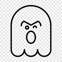 haunting, ghost stories, ghost photos, ghost videos icon svg