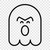 haunting, spooky, haunted house, ghost stories icon svg