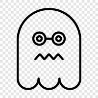 haunting, spooky, ghost stories, ghost photos icon svg