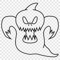 hauntings, hauntings in the UK, ghost stories, ghost hunting icon svg