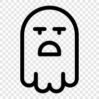 hauntings, hauntings in homes, hauntings in schools, Ghost icon svg