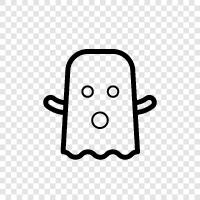 hauntings, ghost stories, ghost hunting, haunted houses icon svg