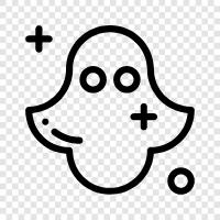 hauntings, poltergeist, manifestations, Ghost icon svg