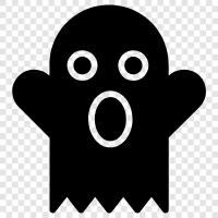 hauntings, hauntings in homes, hauntings in schools, Ghost icon svg