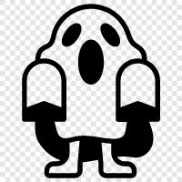 hauntings, spooks, spirits, apparitions icon svg