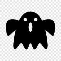 hauntings, specters, ghouls, apparitions icon svg