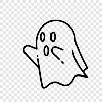 hauntings, ghosts, paranormal, ghost photos icon svg