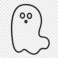 hauntings, spirit, ghost stories, ghost photos icon svg