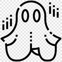 hauntings, ghosts, spirits, apparitions icon svg