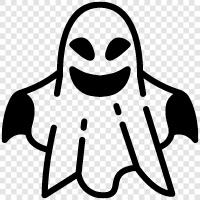 hauntings, hauntings in the home, hauntings in other places, Ghost icon svg