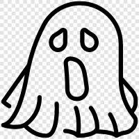 hauntings, spirit, ghost stories, haunted houses icon svg