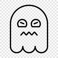 hauntings, ghosts, supernatural, haunted houses icon svg