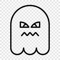 hauntings, poltergeists, ghost sightings, ghost stories icon svg