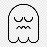 hauntings, ghost stories, ghost photos, ghost videos icon svg