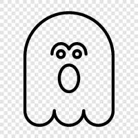 hauntings, paranormal, ghost story, ghost photos icon svg