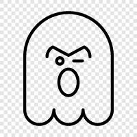 hauntings, paranormal activity, the supernatural, ghosts icon svg