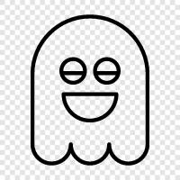 hauntings, ghost stories, ghost photos, ghost videos icon svg