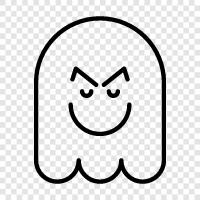 hauntings, paranormal, ghost stories, haunted places icon svg