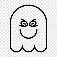 hauntings, ghost stories, ghost photos, ghost videos icon svg