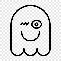 hauntings, ghost stories, ghost photos, ghost videos icon svg