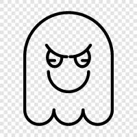 hauntings, hauntings in homes, hauntings in schools, ghost hunting icon svg