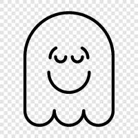 hauntings, ghost stories, ghost photos, ghost videos icon svg