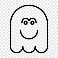 hauntings, apparitions, ghost stories, haunted houses icon svg