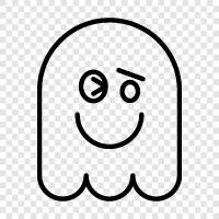 hauntings, hauntings in homes, hauntings in schools, Ghost icon svg