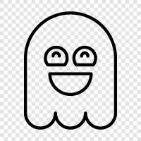 hauntings, ghost stories, ghost photos, ghosts in photos icon svg