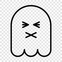 hauntings, scary, spooky, ghost stories icon svg