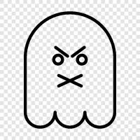 hauntings, ghost stories, ghost photos, ghost videos icon svg