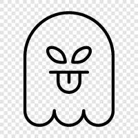 hauntings, ghost stories, haunted houses, ghostly icon svg