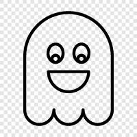 hauntings, spooky, paranormal, ghost stories icon svg