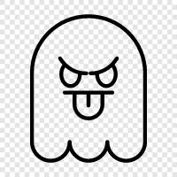 hauntings, ghost stories, ghost photos, ghost videos icon svg