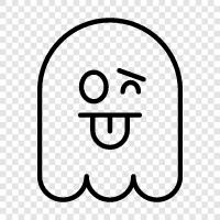 hauntings, hauntings in the home, hauntings in places of business, Ghost icon svg